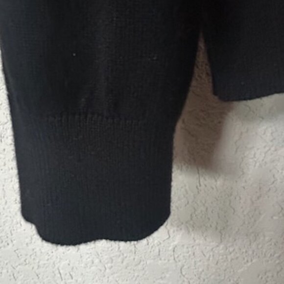 NWOT Zara Knit Mock Neck Classic Black Pullover Sweater - Picture 7 of 9
